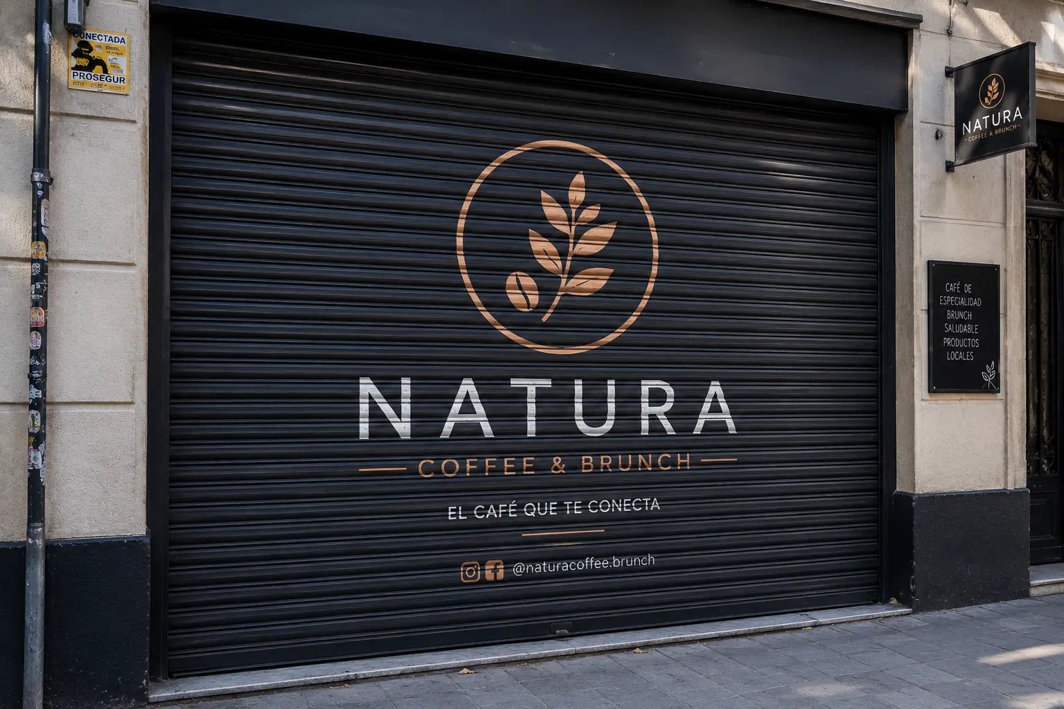 Persiana pintada Valencia local comercial